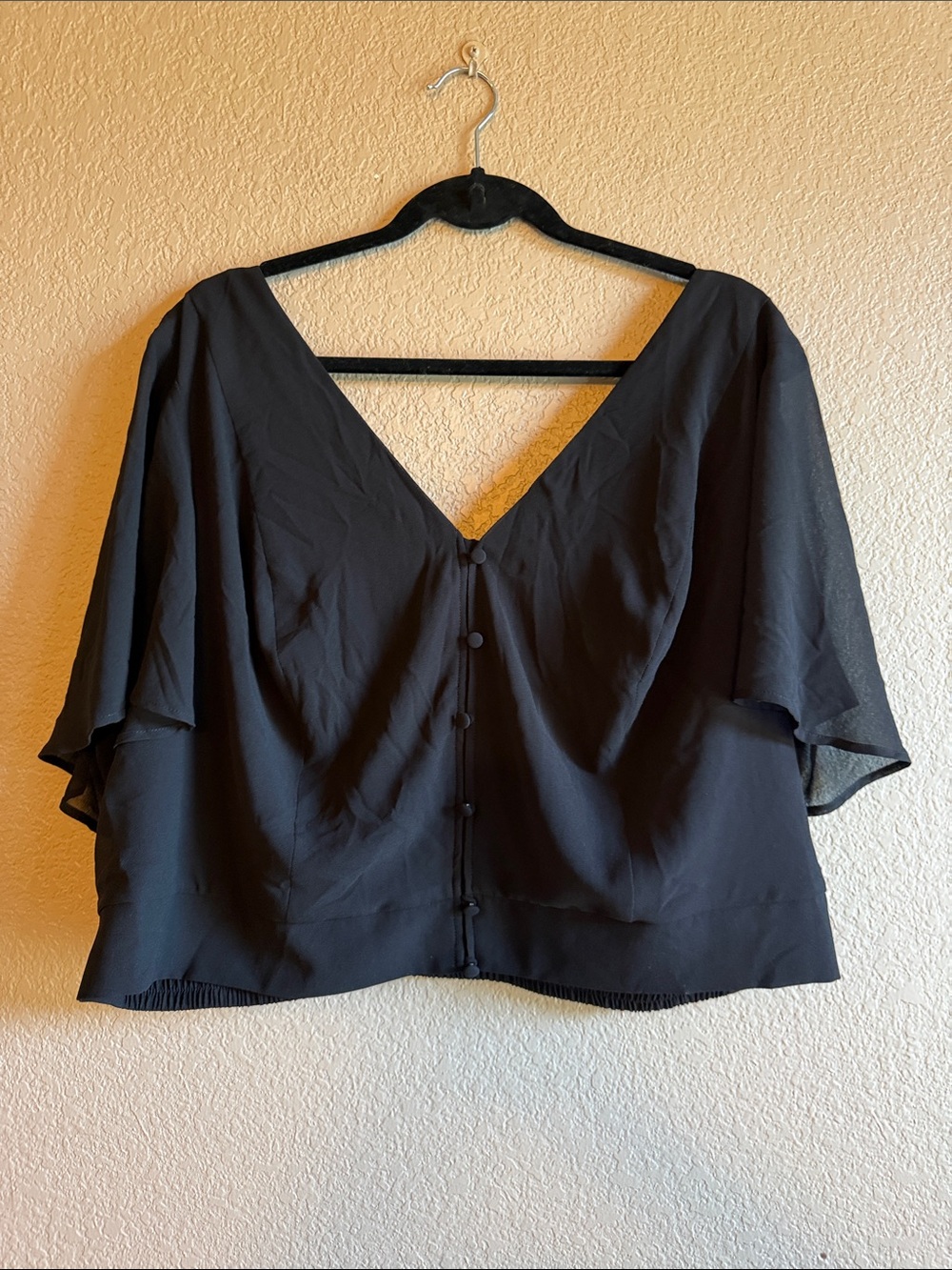 TORRID Chiffon Crop Blouse